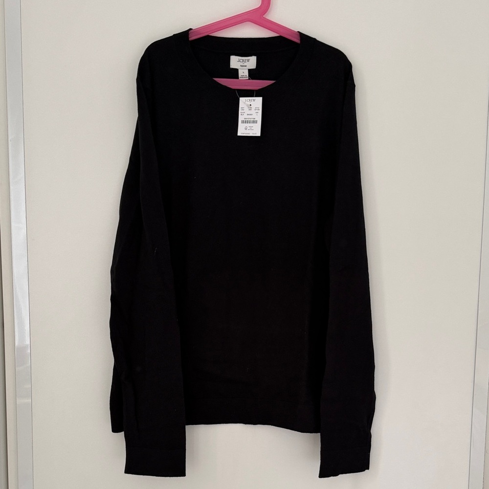 J. Crew Black Teedie Long Sleeve